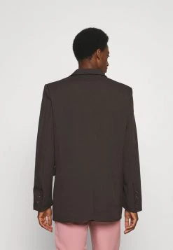 Mennace HENNESSEY RELAXED DOUBLE BREASTED SUIT JACKET - Blazer Jacket - Dark Brown -Mennace Shop Online 036d4da8acba4bcc86fd9dc2a533a939