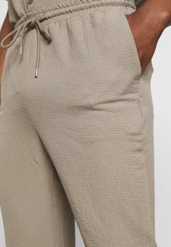Mennace CRINKLE TAPERED JOGGER - Trousers - Cream -Mennace Shop Online 0c33313b4b4c4096bbf70241521f1895