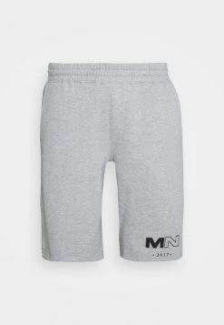 Mennace CLUB DRAWCORD - Tracksuit Bottoms - Grey Marl