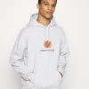MENNACE PETROL FLAME CAR REGULAR HOODIE - Sweatshirt - Ice Marl