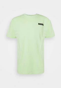 Mennace AFTERMATH RUBBER BADGE REGULAR UNISEX - Print T-shirt - Neon Green