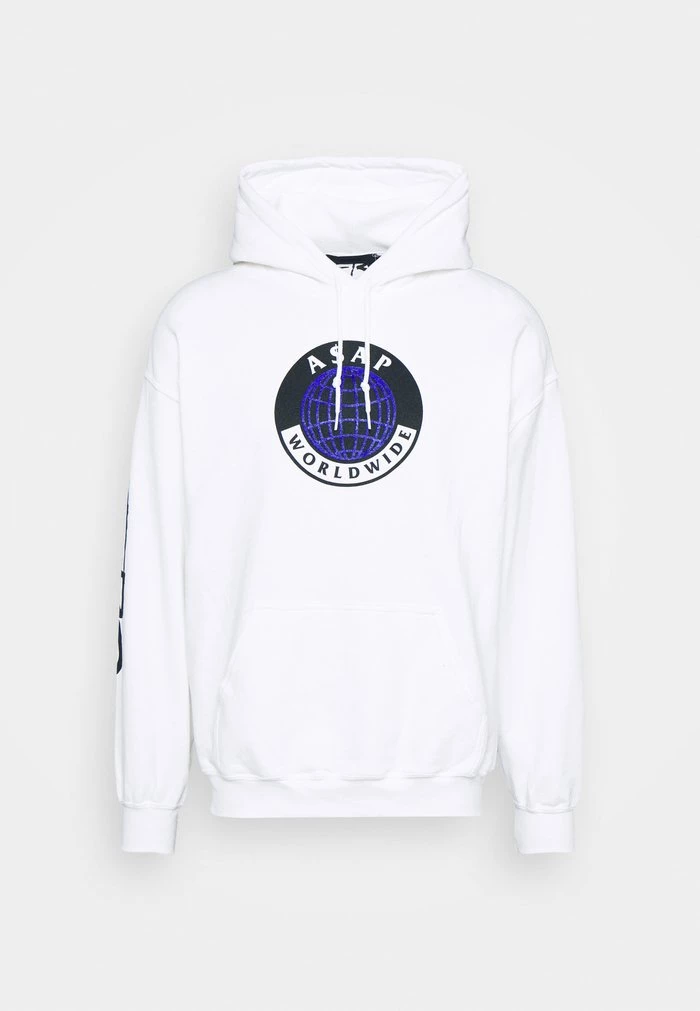 Mennace WORLDWIDE GLOBE HOODIE - Hoodie - White 7 Mennace WORLDWIDE GLOBE HOODIE - Hoodie - White - Image 5