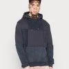 Mennace EXPOSED SEAM PATCHWORK HOODIE UNISEX - Hoodie - Blue