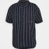 Mennace FINE PREPPY STRIPE UNISEX - Button-down Blouse - Navy -Mennace Shop Online 2470f5b9019448c3915f36bd1e9353a8