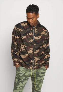 Mennace CAMO ZIP UP COACH JACKET - Summer Jacket - Khaki -Mennace Shop Online 24fadc6b48184fc78dd8a200b11ab948