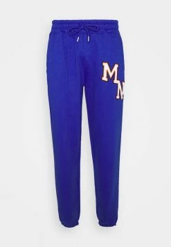 Mennace UNISEX BADGE - Tracksuit Bottoms - Blue