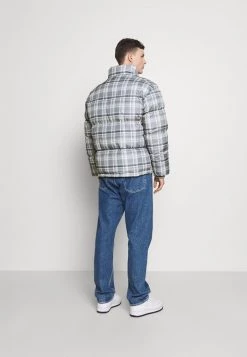 Mennace EVIAN CHECK PUFFER JACKET - Winter Jacket - Blue -Mennace Shop Online 29d7af1c46a94d92a151549912ed8a3e