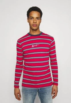 Mennace CLASSIC HORIZONTAL STRIPE UNISEX - Long Sleeved Top - Red