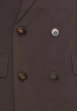 Mennace DOUBLE BREASTED SUIT JACKET - Blazer Jacket - Brown -Mennace Shop Online 3515896638ad46929abdb7b024a26559
