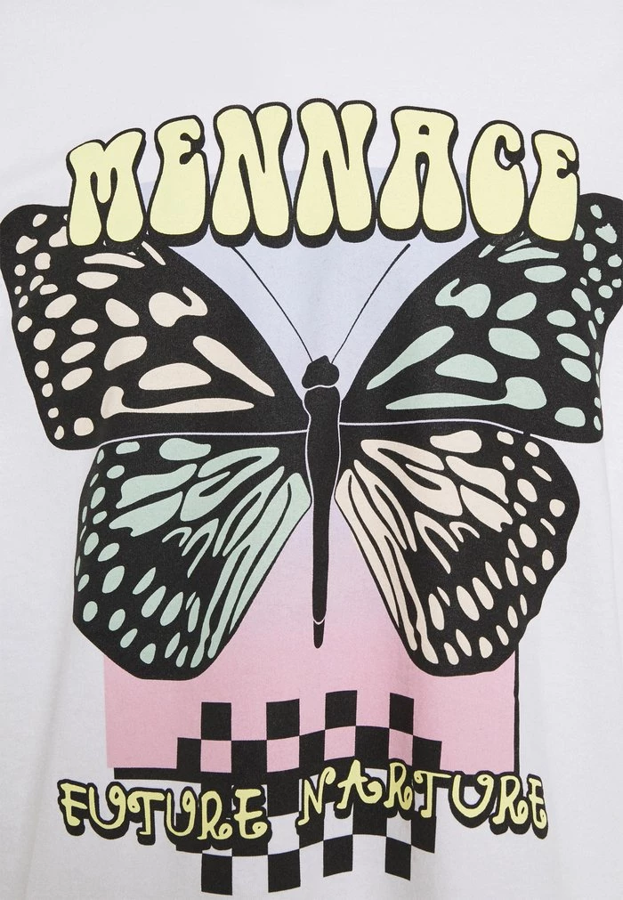 Mennace MESUNDAZE BUTTERFLY - Long Sleeved Top - White 10 Mennace MESUNDAZE BUTTERFLY - Long Sleeved Top - White - Image 8