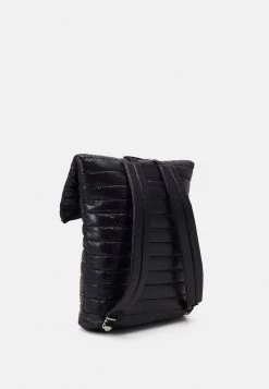Mennace QUILTED FOLDOVER BACKPACK UNISEX - Rucksack - Black -Mennace Shop Online 395fa6546b4f4265b4af77507a12781f