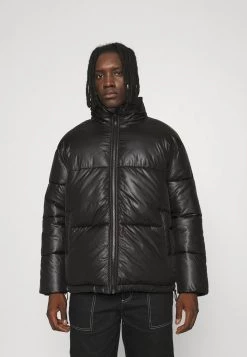 Mennace MIRROR PUFFER JACKET - Winter Jacket - Black