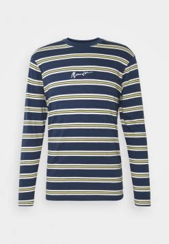 Mennace CLASSIC HORIZONTAL STRIPE UNISEX - Long Sleeved Top - Navy -Mennace Shop Online 4a006eda61cc484aa323985c80f1745d