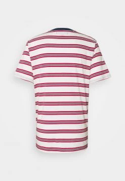 Mennace CLASSIC HORIZONTAL STRIPE UNISEX - Print T-shirt - White/red -Mennace Shop Online 4de8ba32c62441f1948818fad493df13