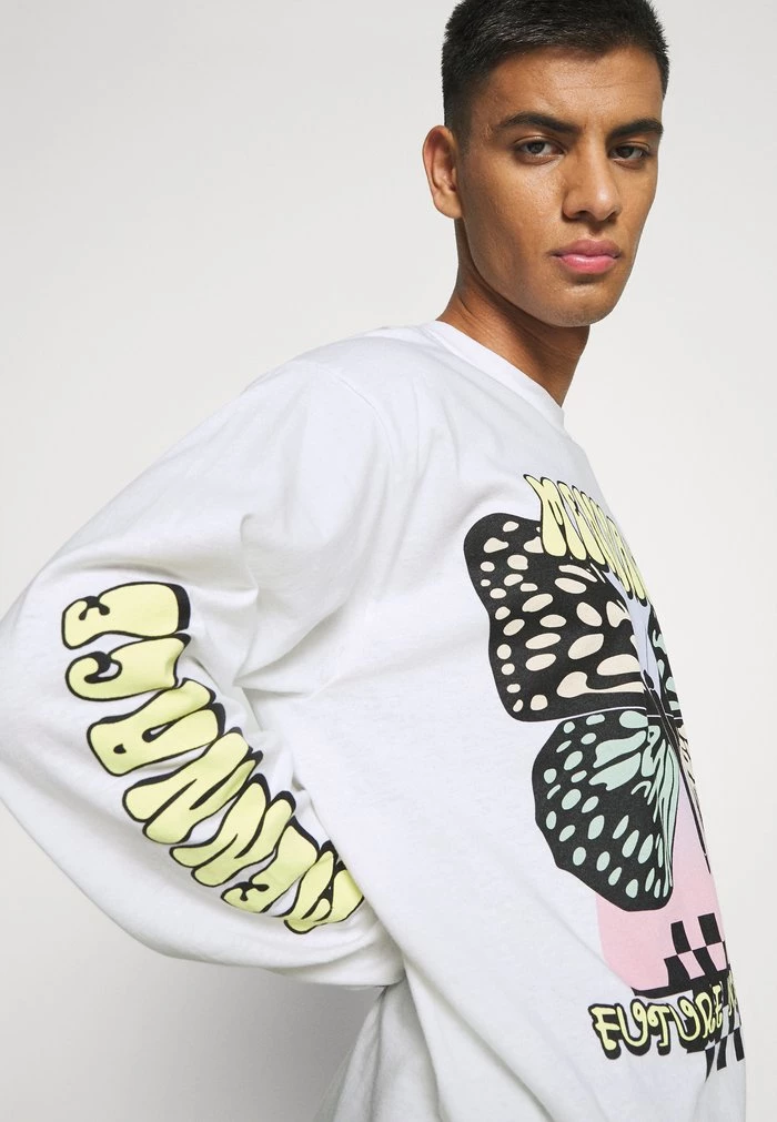Mennace MESUNDAZE BUTTERFLY - Long Sleeved Top - White 7 Mennace MESUNDAZE BUTTERFLY - Long Sleeved Top - White - Image 5
