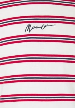 Mennace CLASSIC HORIZONTAL STRIPE UNISEX - Print T-shirt - White/red -Mennace Shop Online 50b8549727cf46f0a3d998487ba05fb2