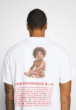 Mennace BIGGIE BACK OVERSIZED WASHED TEE - Print T-shirt - White Washed -Mennace Shop Online 68396d33367142f5a3307d0d80a76572