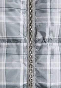 Mennace EVIAN CHECK PUFFER JACKET - Winter Jacket - Blue -Mennace Shop Online 69b25dd7ae5e46579b70eebdea49f39c