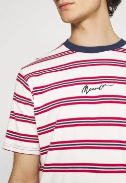 Mennace CLASSIC HORIZONTAL STRIPE UNISEX - Print T-shirt - White/red -Mennace Shop Online 6af14ebb8d0543aa88237e2717af9bf7
