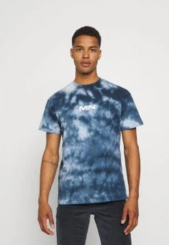 Mennace BREEZE TIE DYE REGULAR UNISEX - Print T-shirt - Navy