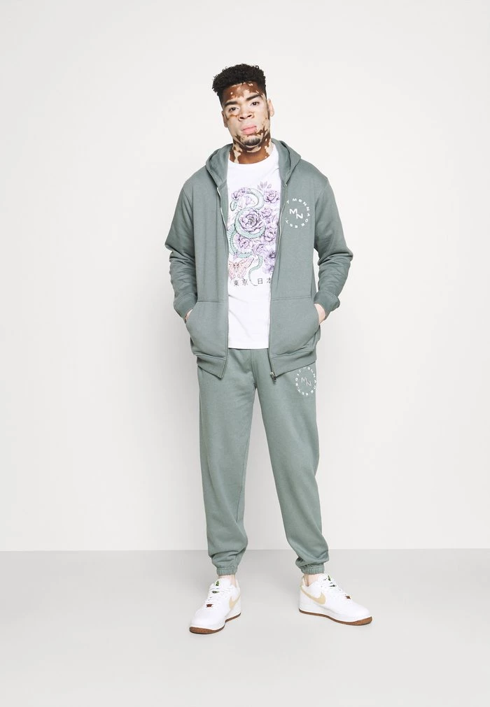 MENNACE ESSENTIAL REGULAR UNISEX - Tracksuit Bottoms - Teal 4 MENNACE ESSENTIAL REGULAR UNISEX - Tracksuit Bottoms - Teal - Image 2