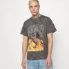 Mennace FLAMING STEED TIE DYE - Print T-shirt - Grey