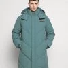 Mennace EVIAN QUILTED MID LENGTH PUFFER JACKET UNISEX - Winter Coat - Green