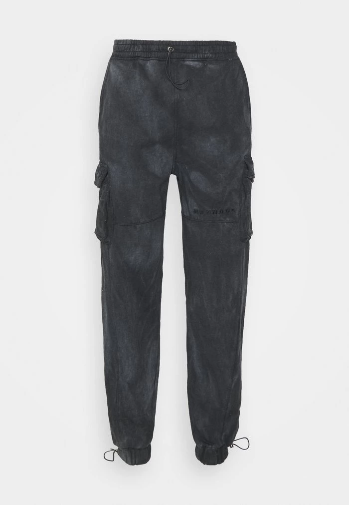 Mennace WASHED JOGGER - Cargo Trousers - Black 3 Mennace WASHED JOGGER - Cargo Trousers - Black