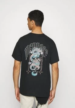 Mennace HAVANA DRAGON REGULAR - Print T-shirt - Black