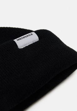 Mennace MINI ROLL BEANIE WITH TAB UNISEX - Beanie - Black -Mennace Shop Online 95aeae63e6f34331a7fc7a799ceeef30