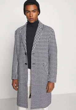 Mennace HENNESSEY HOUNDSTOOTH COAT - Classic Coat - White -Mennace Shop Online 9877672e7f514c929f7438d013ede50d