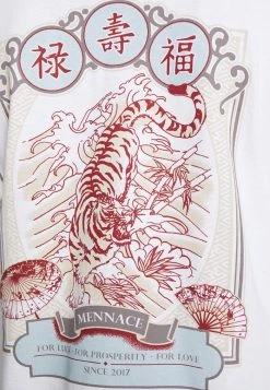 MENNACE ORIENTAL TIGER TEE - Long Sleeved Top - White -Mennace Shop Online 99c7ed147d0241c1879907ff2eebdfff