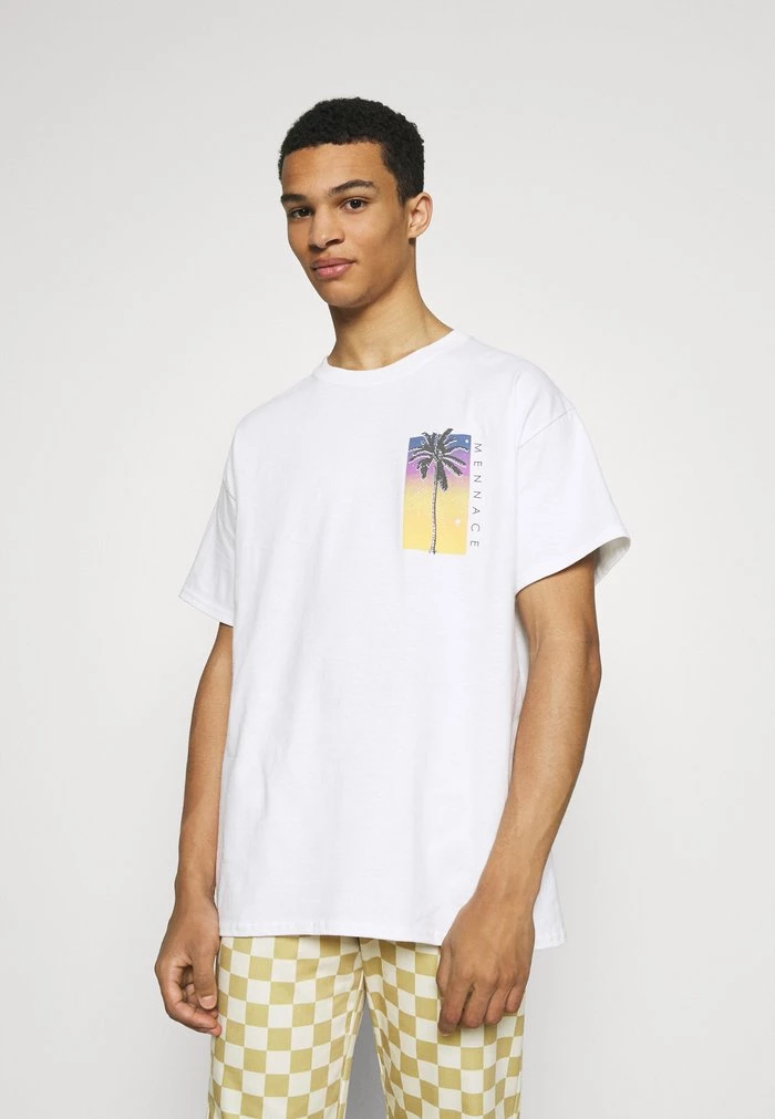Mennace SUNDAZE BOULEVARD - Print T-shirt - White 3 Mennace SUNDAZE BOULEVARD - Print T-shirt - White