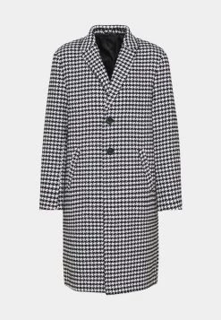 Mennace HENNESSEY HOUNDSTOOTH COAT - Classic Coat - White -Mennace Shop Online 9ee57864287145b6b482326097c07495
