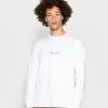 Mennace ESSENTIAL SIGNATURE TEE - Long Sleeved Top - White