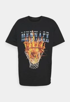 Mennace BURNING HOOP - Print T-shirt - Black 12 Mennace BURNING HOOP - Print T-shirt - Black -Mennace Shop Online a2619224d1ac44f18e63a200ade3fde7