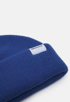Mennace MINI ROLL BEANIE WITH TAB UNISEX - Beanie - Blue -Mennace Shop Online a4ced1058ead418787295e3d0c86d946