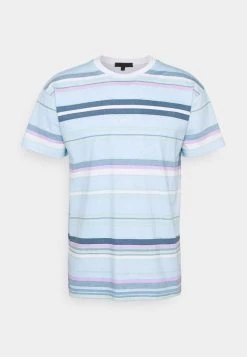 Mennace UNISEX SUNDAZE STRIPED REGULAR - Print T-shirt - Light Blue -Mennace Shop Online a590f19f557649daac858d5162d473c0