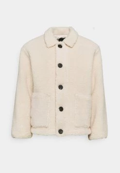 Mennace HENNESSEY BORG JACKET - Winter Jacket - Off White -Mennace Shop Online ab65adc58dfd4448bedd12943ec0408f