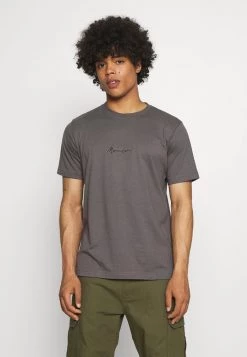Mennace ESSENTIAL REGULAR UNISEX - Basic T-shirt - Charcoal
