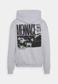 Mennace JAPAN OVERHEAD HOODIE - Zip-up Sweatshirt - Grey -Mennace Shop Online b12f6af7c00c4bc78d5c6fc175fa36dd