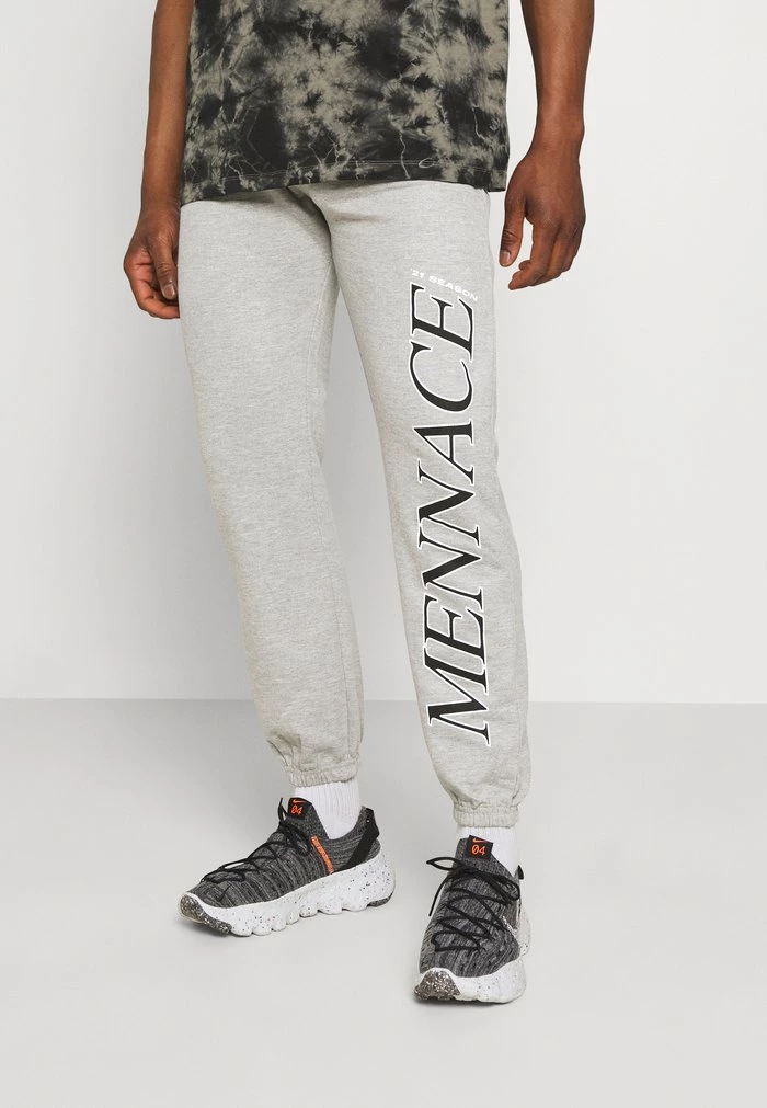 Mennace COURTSIDE - Tracksuit Bottoms - Light Grey 3 Mennace COURTSIDE - Tracksuit Bottoms - Light Grey