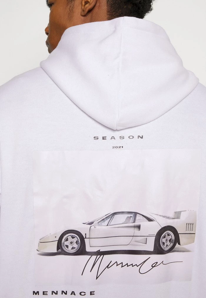 Mennace SEASON 21 CAR HOODIE - Sweatshirt - White 8 Mennace SEASON 21 CAR HOODIE - Sweatshirt - White - Image 6