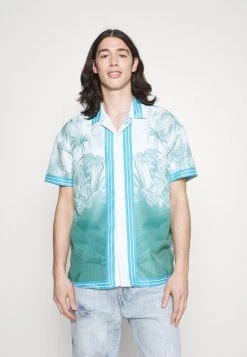 Mennace BORDER PALM REVERE - Shirt - Blue