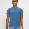 Mennace BREEZE TOWELLING REGULAR - Basic T-shirt - Blue