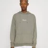 Mennace WASHED PRIMARY HOODIE - Sweatshirt - Khaki