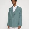 Mennace AFTERMATH ASYMMETRIC SUIT JACKET - Suit Jacket - Light Blue