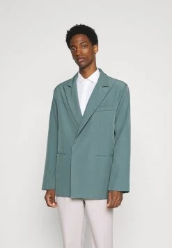 Mennace AFTERMATH ASYMMETRIC SUIT JACKET - Suit Jacket - Light Blue