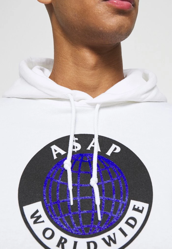 Mennace WORLDWIDE GLOBE HOODIE - Hoodie - White 8 Mennace WORLDWIDE GLOBE HOODIE - Hoodie - White - Image 6