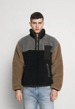 Mennace HENNESSEY OVERHEAD BORG JACKET - Winter Jacket - Black